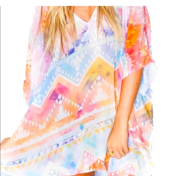 NWT Show Me Your Mumu Salvation Mountain Peta Cover Up Tunic Size Small - Picture 3 of 8